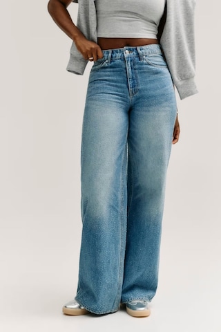 Guess Alba Rhinestones Loose Fit Kadın Jean Pantolon W6ga26d0970 Mavi