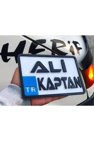 Appcity Isme Özel Kabartma Pleksi Dekor Motor Plaka 456486229