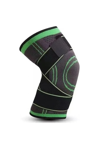 Jl Erkekler Kadınlar Spor Diz Desteği Sıkıştırma Kolları Eklem Siyah - Yeşil