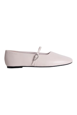 Calvin Klein Oblique Ballerina Mj Deri Hdw Bej Kadın Babet-14815