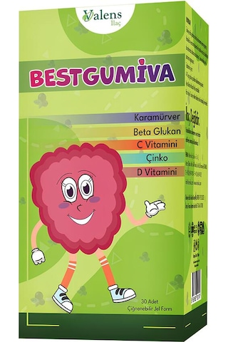 Valens Bestgumiva 30 Çiğnenebilir Jel