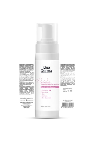 İdea Derma Hassas Ciltler için Yüz Temizleme Köpüğü 200 ML