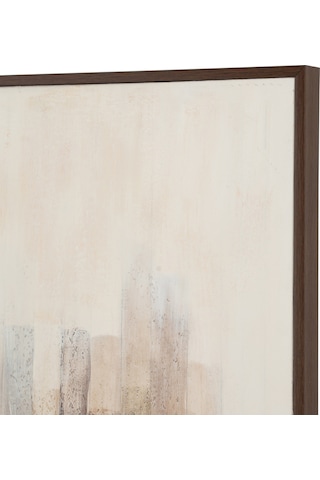 Brown Strata Çerçeveli Yağlıboya Tablo 90x120 Cm
