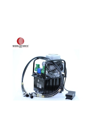 Worldforce 11240 Elektro Hidrolik Pompa 1400 Bar 4 Litre Yağ Kapasiteli Çift Etkili Kumandalı Yağ Ünitesi