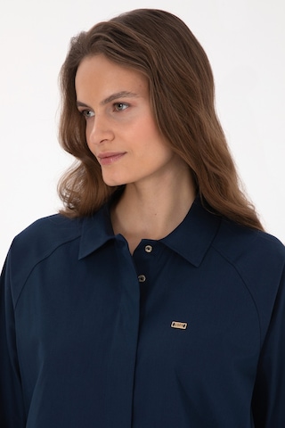 U.s. Polo Assn. Kadın Lacivert Gömlek Desenli 50316399-vr033 Lacivert