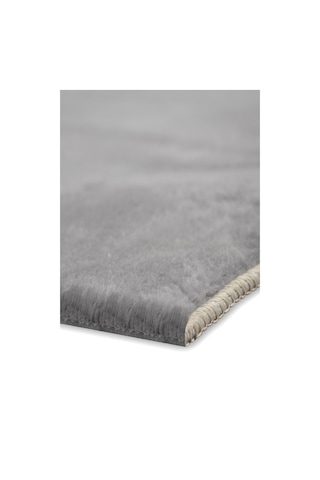 Yıkanabilir Post Peluş Yolluk Açık Gri
