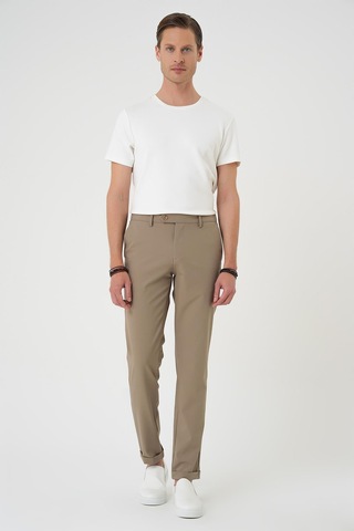 Efor Comfort Fit Beli Lastikli Bej Jogger Pantolon P 1184 Bej