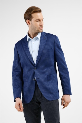 İmza Lacivert Mono Yaka Kareli Desen Esnek 6 Drop Comfort Fit Classic Ceket 1002255153 Cobalt Lacivert