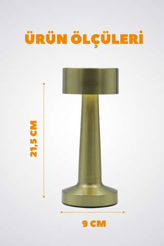 Hangast Hl-007g Dekoratif Metal Gold Masa Lambası Ledli 5