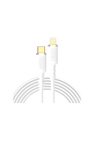 Pd 27w Type-c To Lightning 3.0a 1.2m Data Ve Şarj Kablosu Beyaz Diğer