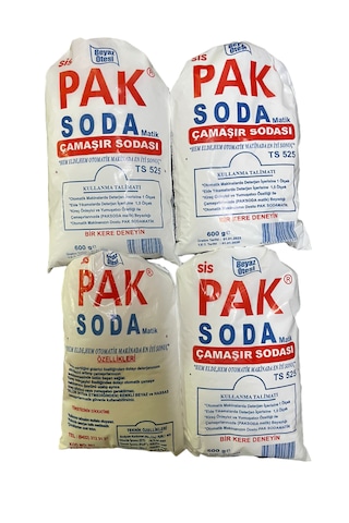 Pak Çamaşır Soda 4 x 600 G