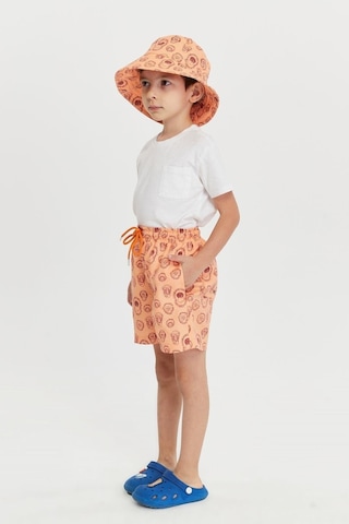 Benitto Kids Erkek Çocuk Desenli Bucket Şapka 7007-turuncu Turuncu