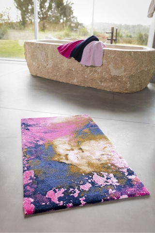 Baccara Banyo Halısı, Renkli Desen, Giza Pamuk Pembe