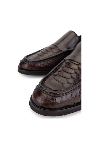 Tamer Tanca Erkek Hakiki Deri Kahverengi Loafer Ayakkabı 1100 2000 Erk Ayk Sk25-26 Kahve Yln/bfl Kahverengi