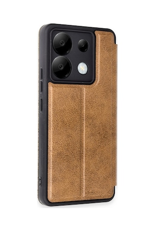 Redmi Note 13 Pro 5g Kapaklı Kılıf İçi Süet Kaplı Ve Kartlıklı Pu Deri Kapak Ryc/flip Cover Taba