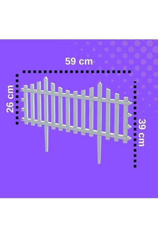 Dekoratif Bahçe Çiti, Plastik Çit, Peyzaj Çiti, Modern Bahçe Çiti 1 Adet 59cm 39x59cm