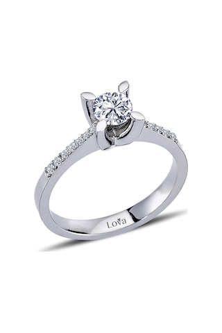 Lova Toplam 0,55 Karat Pırlanta Tektaş Yüzük - 1020136