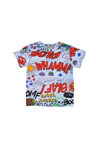 Woo Rage Erkek Çocuk Araba, Motorsiklet,panda,yazılı Tshirt-11751-renkli Çok Renkli