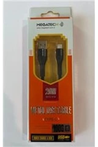 Megatech 3.1a 20w 1mt Örgülü Hasır Siyah Usb To Typ-c Data Kablosu Kdo