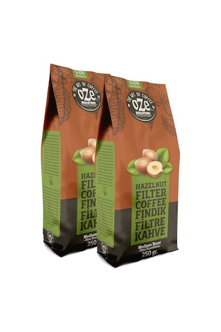 Oze Fındık Aromalı Filtre Kahve 2 x 250 G Makine Kağıt Filtre Metal Filtre