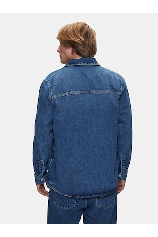 Ltb Aıdan Klasik Kesim Jean Gömlek 010096123815881 55784 Orta Mavi