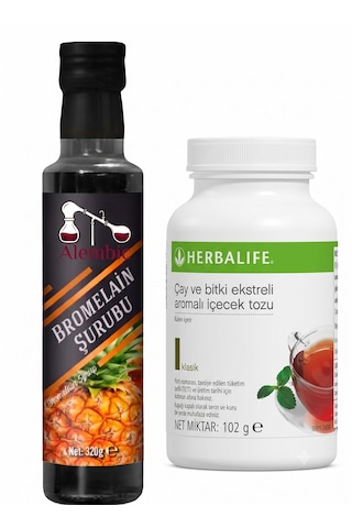 Klasik Aromalı 102 Gr Büyük Çay Alembic Bromelain Hediyeli