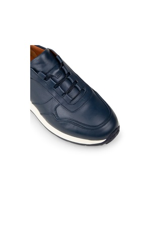 Deery Erkek Hakiki Deri Lacivert Sneaker Ayakkabı - E8210mlcve01 Lacivert