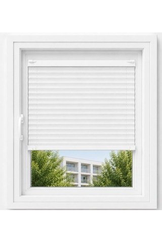 Beyaz Plise Perde Katlanır Cam Balkon, Mutfak, Salon Ve Ofis Perdesi