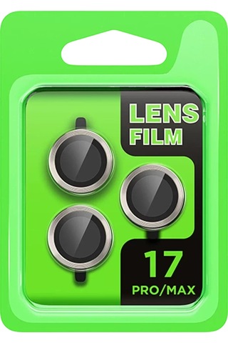 Newface Apple Uyumlu iPad iPhone 17 Pro Raze Metal Kamera Lens - Gri