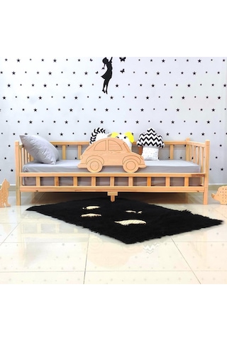 Markaawm Markaawm Premium Arabalı Montessori Yatak Çocuk Ve Bebek Karyola Akçaağaç
