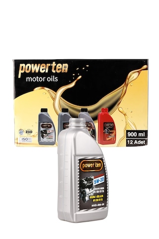 Power Ten Pro 5w30 Motor Yağı 1 Litre + 12 Adet