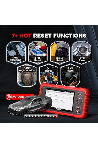 Launch Obd2 Tarayıcı Crp123ı V3.0, 2026 Ömür Boyu Ücretsiz Wifi Güncelleme Tarama Cihazı Fca Sgw, Canfd&doıp, Yağ/abs/sas/gaz Kelebeği/fren/bms/dpf Servis Çoklu Sistem Araç Tarayıcı, Akü Testi, Otomatik Vın