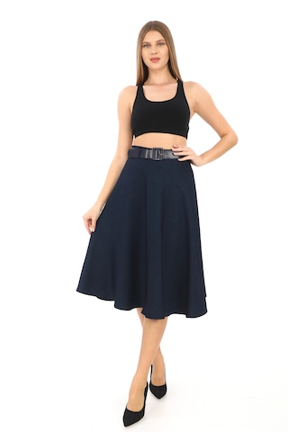 Soralline Kadın Etek Kışlık Kloş 780 Lacivert