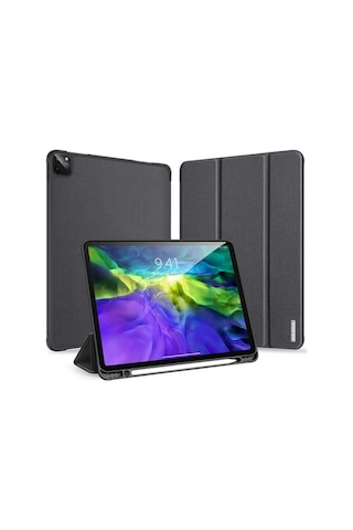 Dux Ducis Apple Uyumlu iPad Pro 12.9 (2021-2020-2018 )Kılıf Kalem Yerli Soft