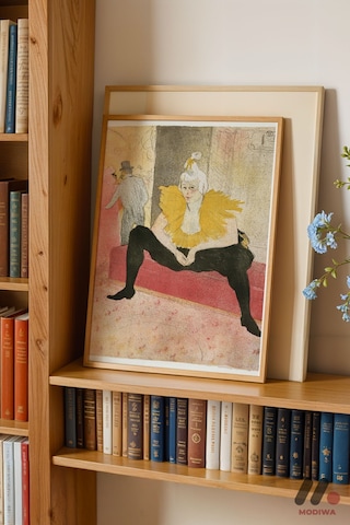 Toulouse-lautrec Kabare Sahnesi, Ahşap Çerçeveli Duvar Tablosu - Sanatsever Hediyesi
