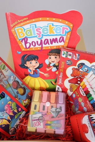 Dekomus Gıft Box Özeli Kutulu Fatih Boyama Okul Hobi Seti Altın