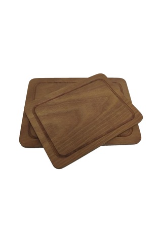 Büyük Boy Ahşap 2’Li Kesme Tahtası Ahkp10018 Ahşap