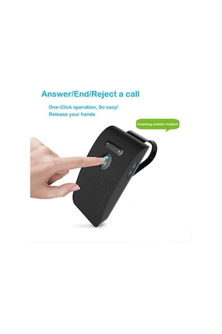 Dancemonkey Bluetooth Handsfree Araç Kiti 5.0 Güneşlik Klip, Kablosuz Ses Alıcısı, Hoparlör, Müzik Çalar, Çift Mikrofon
