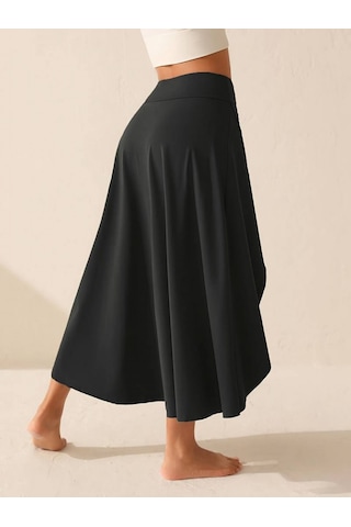 Kadın Cep Detay Taytlı Sandy Etek Siyah