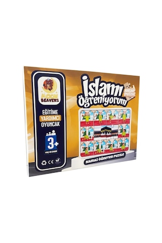 Moon Beavers İslamı Öğreniyorum Puzzle Serisi - Erkek Namaz 83014,okula Din Kültürü Katkı Sağlayan Puzzle Oyuncak