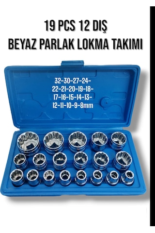 1/2 12 Köşe Yıldız Lokma Seti 19 Parça Çantal