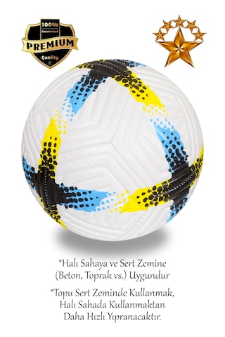 Alastor Profosyonel Futbol Topu Dizllik Ve Pompa Beyaz - Siyah