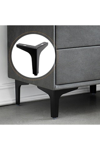 Adet 10 Cm Siyah Metal Mobilya Ayağı Seti - Dolaplar, Kanepeler, Sehpalar, Tv Sehpaları Ve Diğer Mobilya Ayakları İçin Diğer