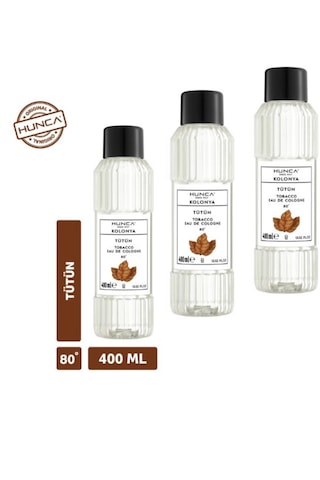 Hunca 80 Derece Tütün Kolonyası 3 x 400 ML