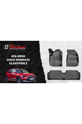 Rizline Kia Niro Elektirikli 2022 Sonrası 3D Havuzlu Paspas