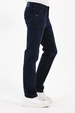 Digital Jeans Normal Kesim Fermuarlı Geniş Paça Yüksek Bel Lacivert Açık Gri