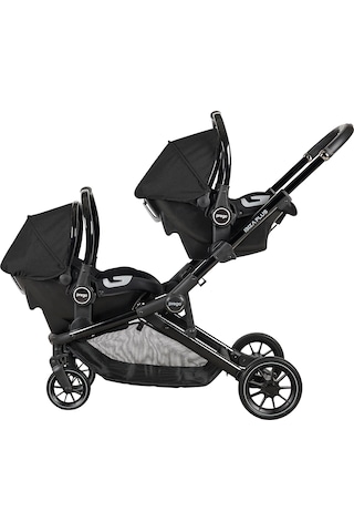 Prego İbiza Plus Travel Sistem İkiz Bebek Arabası 2223 Siyah