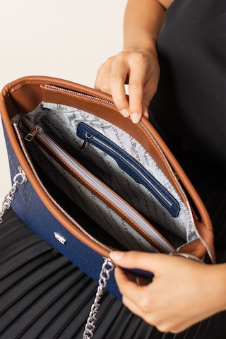 Just Polo Zincir Detaylı Yeni Sezon Kadın Omuz Çantası 234035mh Lacivert - Taba 37107395