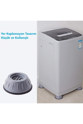 Kyrotech Omlıfe 4'lü Kauçuk Titreşim Önleyici Makine Ayağı Pedi, Çamaşır Makinesi Kaydırmaz Sabitleyici Stope