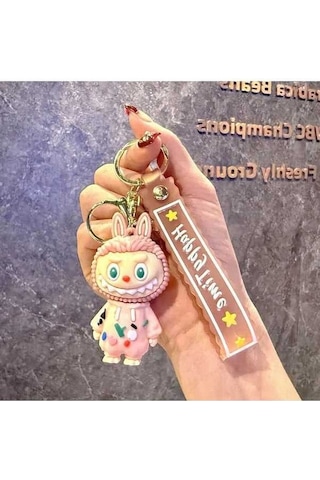Novahub Yeni Karikatür Labubu Kız Sırt Çantası Anahtarlık Kolye Araba 5, Moda Unisex Çinko